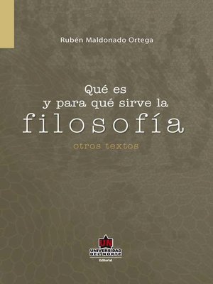 cover image of Qué es y para qué sirve la filosofía